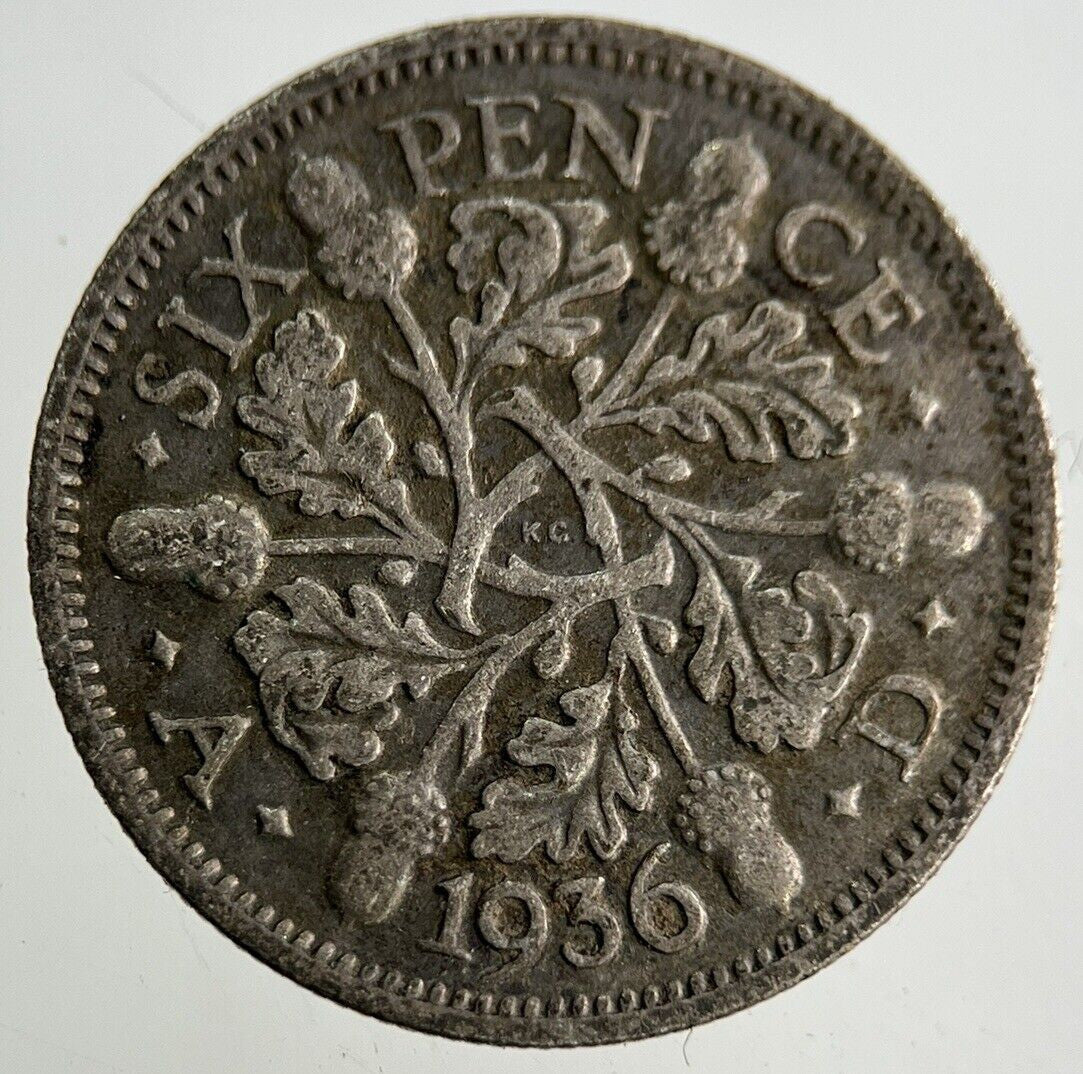 1936 George V Sixpence Silver Coin | Collectable Grade