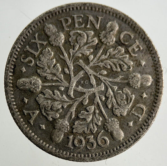 1936 George V Sixpence Silver Coin | Collectable Grade
