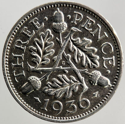 1936 George V Threepence Silver Coin | Very High Grade | a3715
