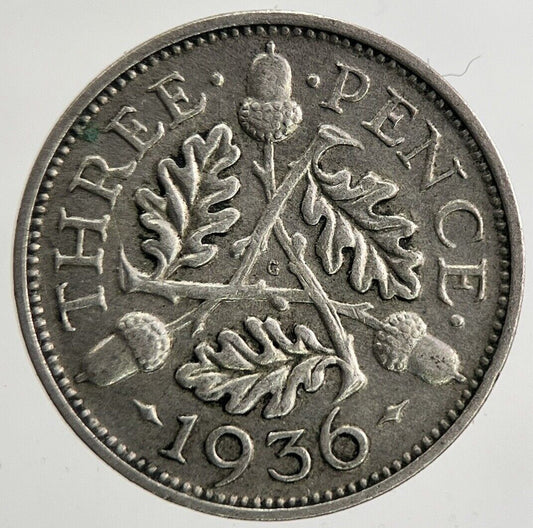 1936 George V Threepence Silver Coin | Very High Grade