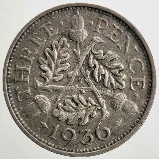 1936 George V Threepence Silver Coin | Very High Grade