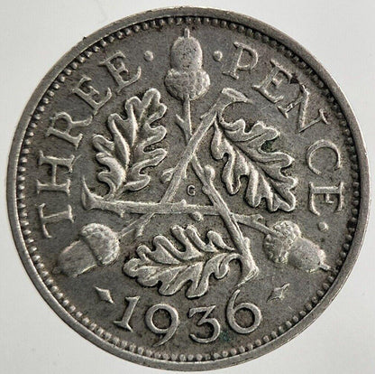 1936 George V Threepence Silver Coin | Very High Grade