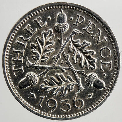 1936 George V Threepence Silver Coin | Very High Grade | a6073
