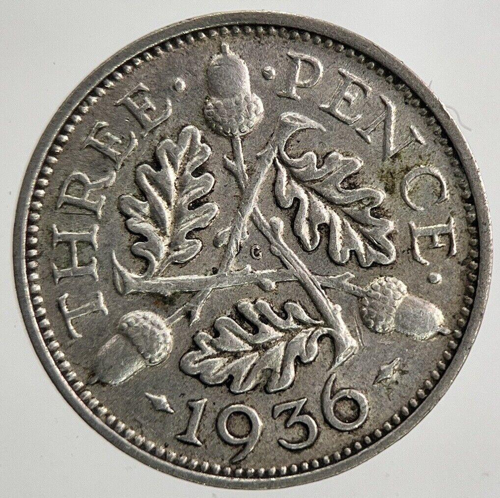 1936 George V Threepence Silver Coin | Very High Grade