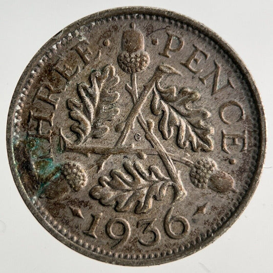 1936 George V Threepence Silver Coin | Very High Grade