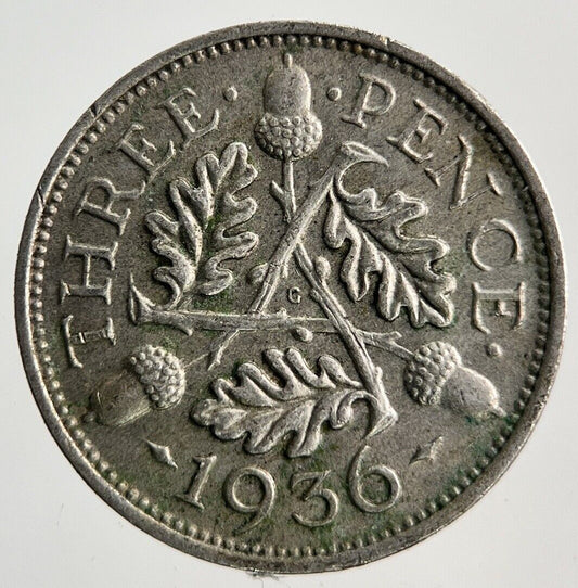 1936 George V Threepence Silver Coin | Very High Grade