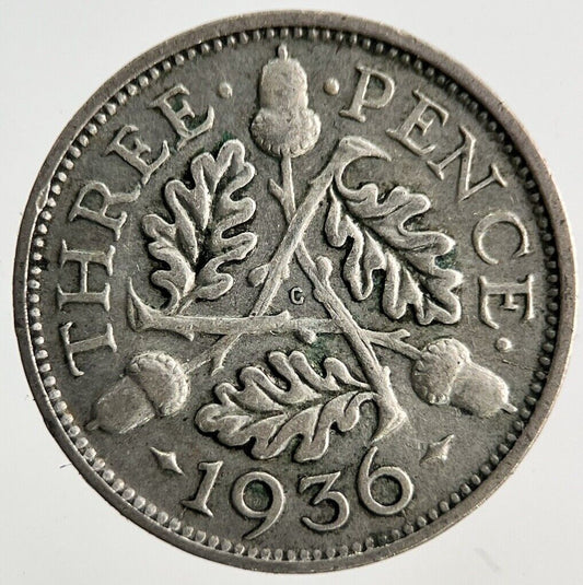 1936 George V Threepence Silver Coin | Collectable Grade