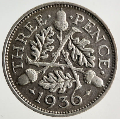 1936 George V Threepence Silver Coin | Collectable Grade