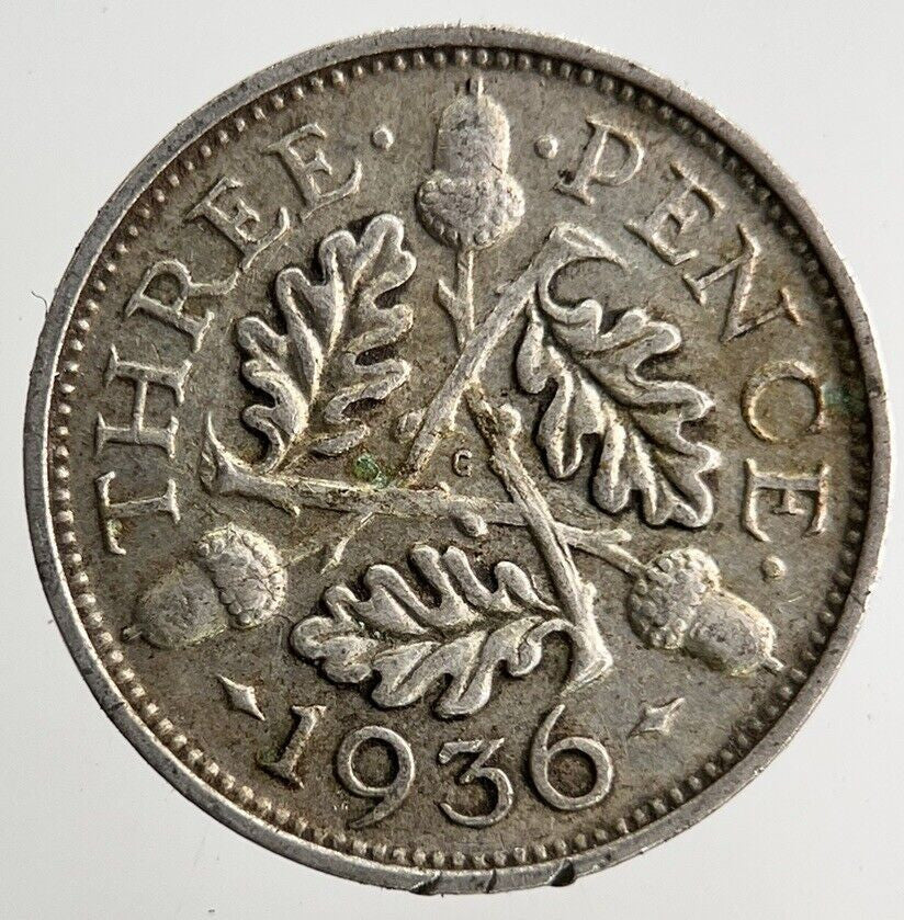 1936 George V Threepence Silver Coin | Fine Collectable Grade