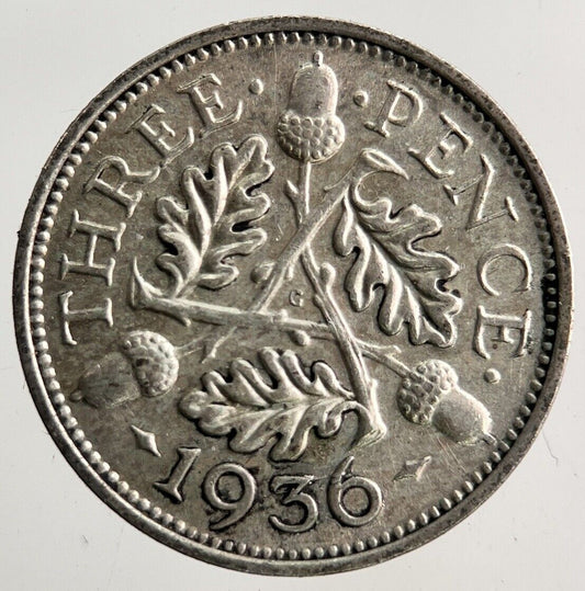 1936 George V Threepence Silver Coin | Very High Grade