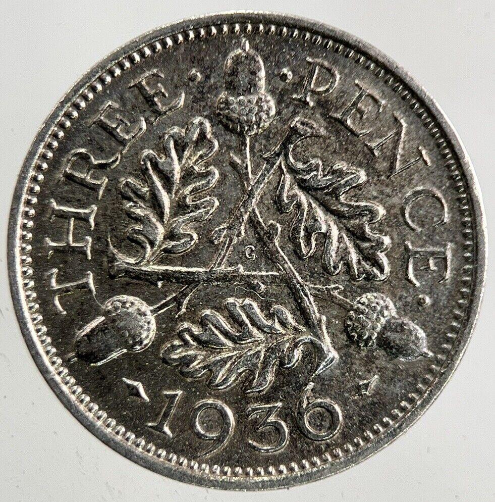 1936 George V Threepence Silver Coin | Very High Grade