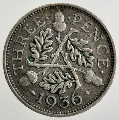 1936 George V Threepence Silver Coin | Collectable Grade