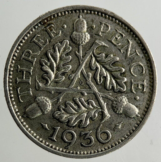1936 George V Threepence Silver Coin | Fine Collectable Grade