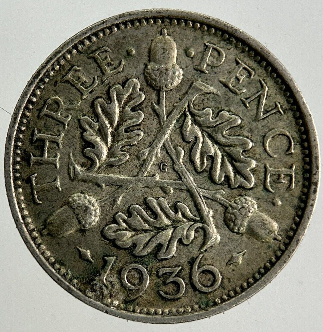 1936 George V Threepence Silver Coin | Very High Grade