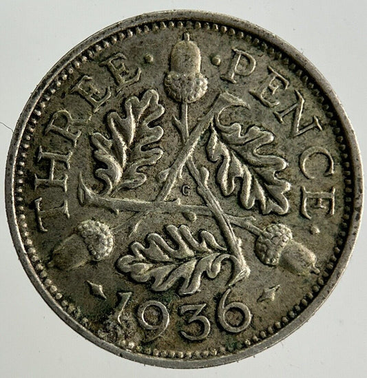 1936 George V Threepence Silver Coin | Very High Grade