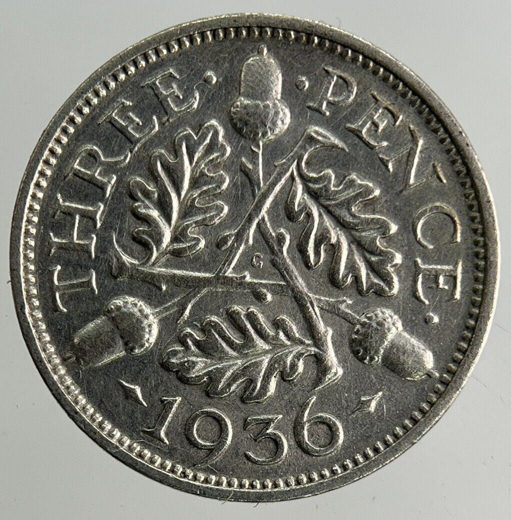 1936 George V Threepence Silver Coin | Fine Collectable Grade