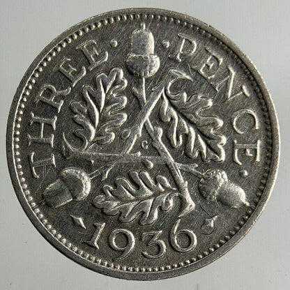 1936 George V Threepence Silver Coin | Collectable Grade