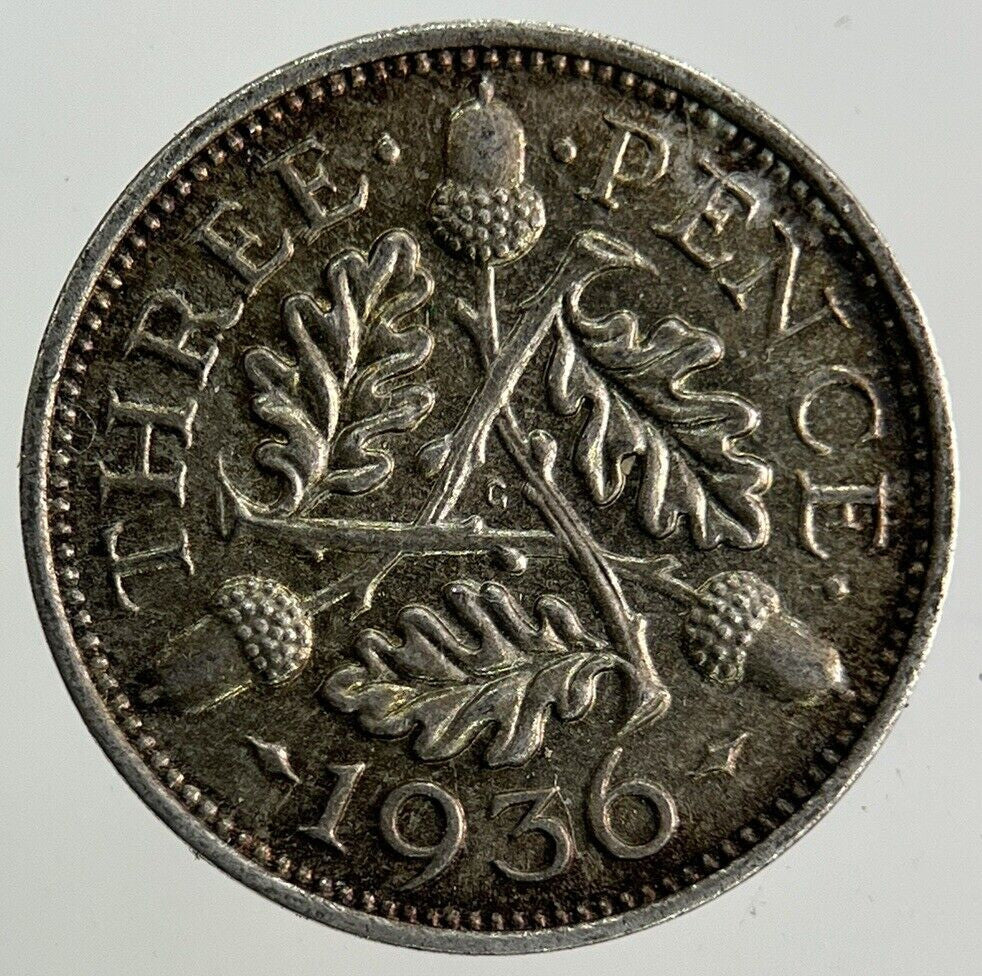 1936 George V Threepence Silver Coin | Very High Grade