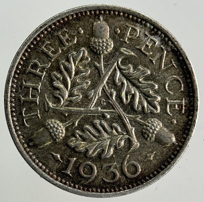 1936 George V Threepence Silver Coin | Very High Grade