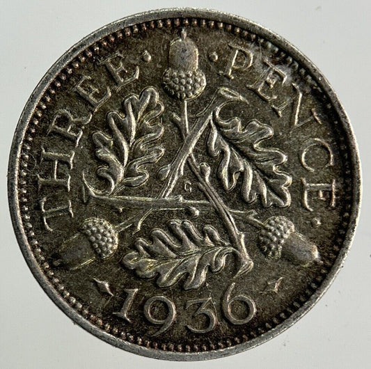 1936 George V Threepence Silver Coin | Very High Grade
