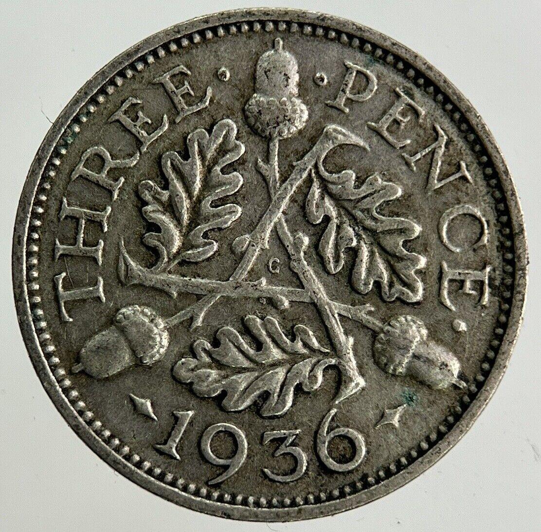 1936 George V Threepence Silver Coin | Fine Collectable Grade