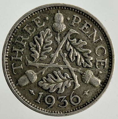 1936 George V Threepence Silver Coin | Fine Collectable Grade