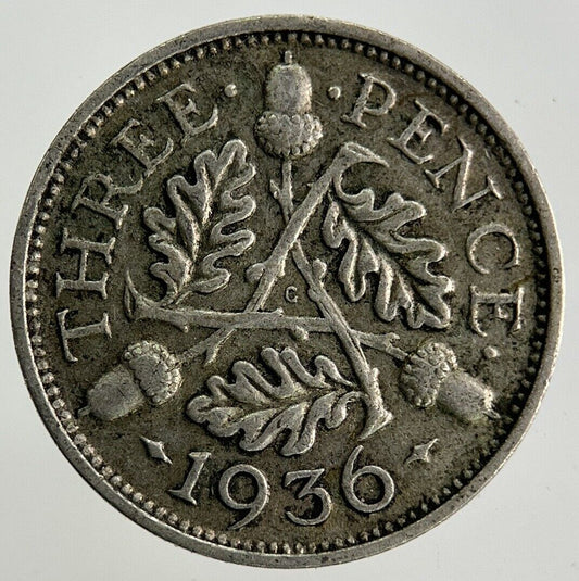 1936 George V Threepence Silver Coin | Fine Collectable Grade