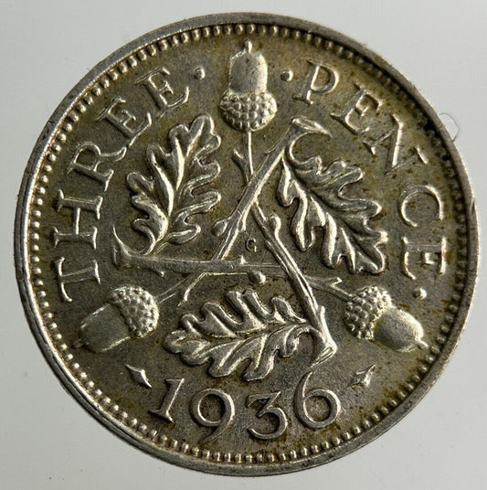 1936 George V Threepence Silver Coin | Very High Grade