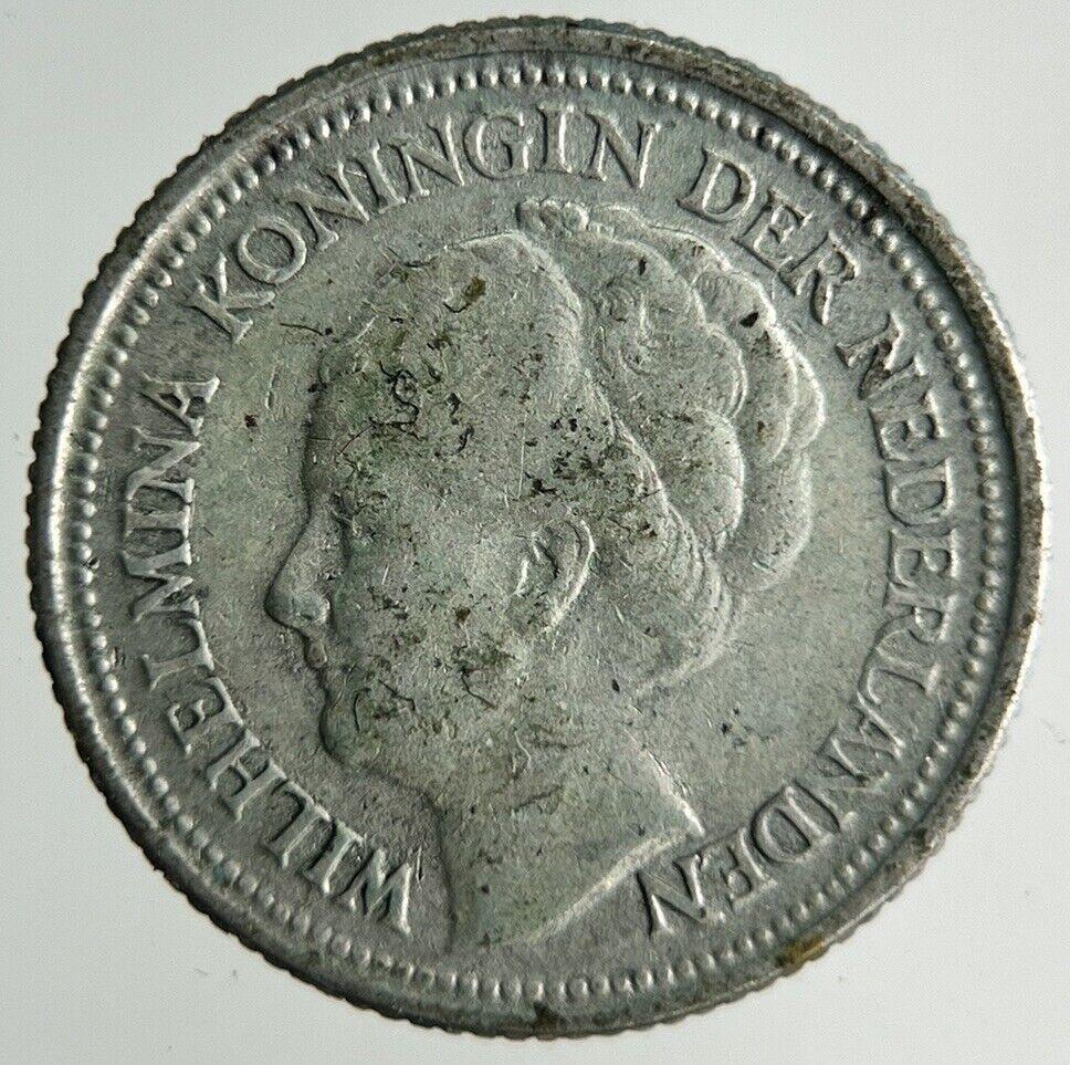 1936 Netherlands 10 Cents Silver Coin | Collectable Grade