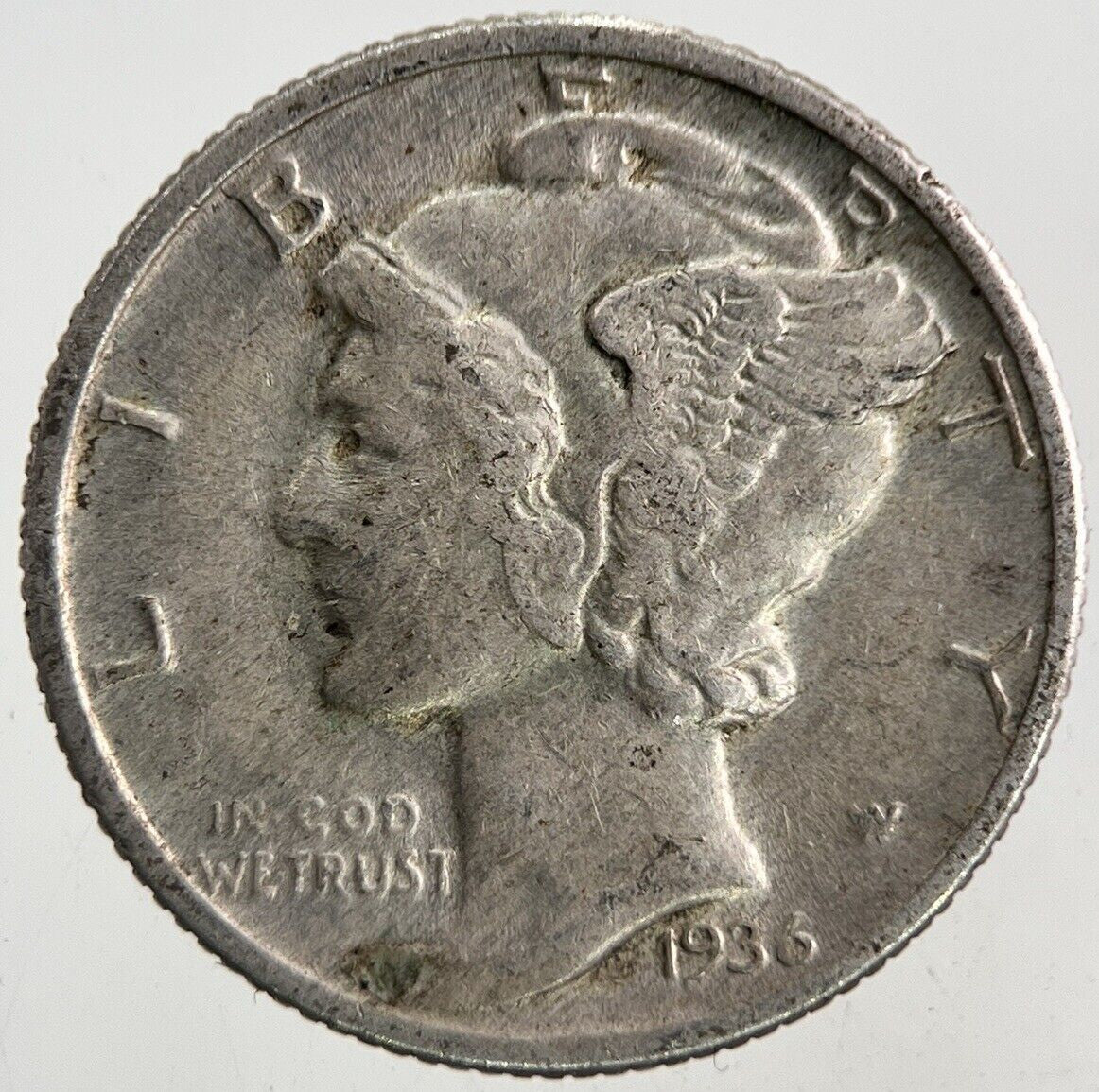 1936 US USA Mercury Dime Silver Coin | Fine Collectable Grade