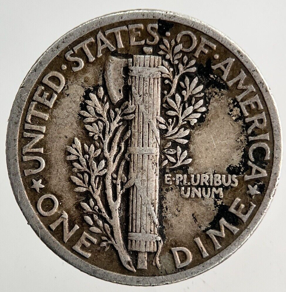 1936 US USA Mercury One Dime Silver Coin | Fine Collectable Grade