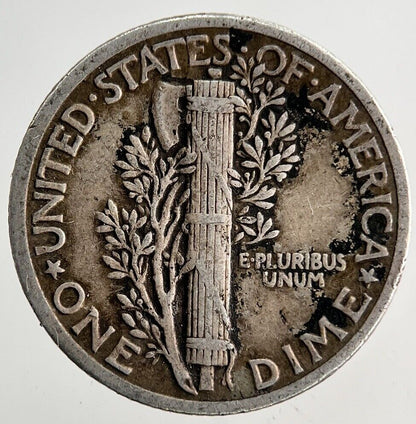1936 US USA Mercury One Dime Silver Coin | Fine Collectable Grade