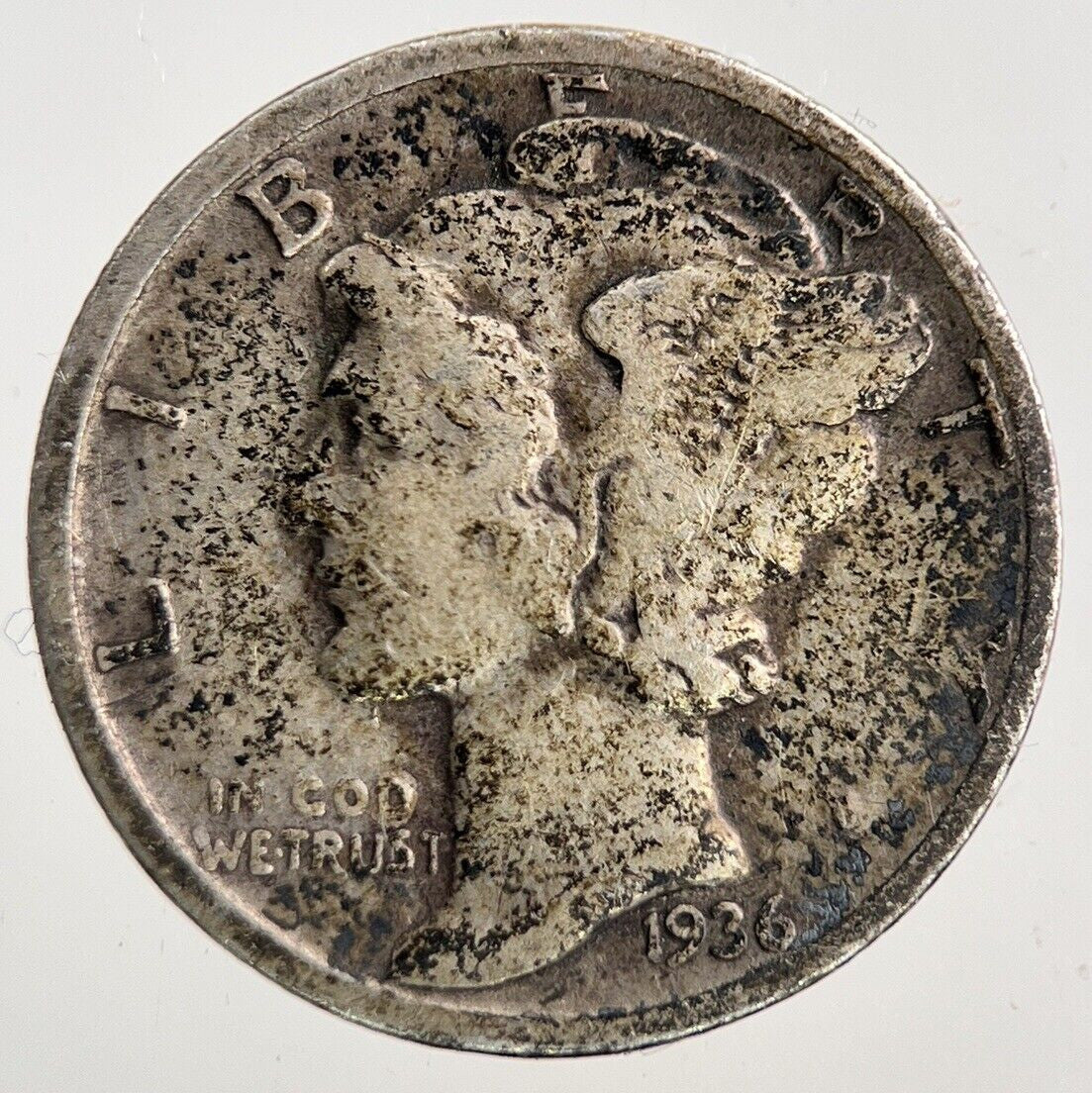 1936 US USA Mercury One Dime Silver Coin | Collectable Grade