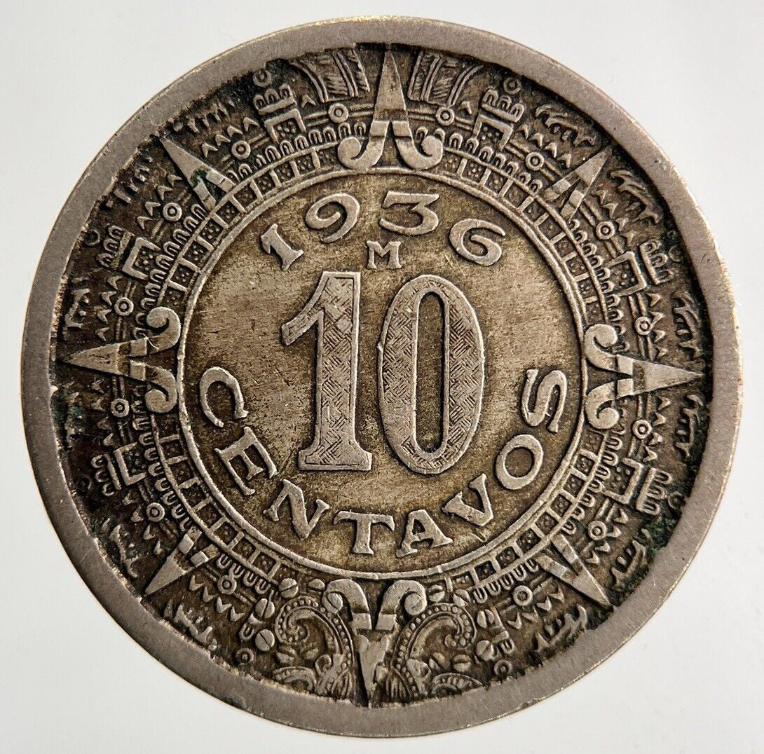 1936 Mexico 10 Centavos Coin | Fine Collectable Grade