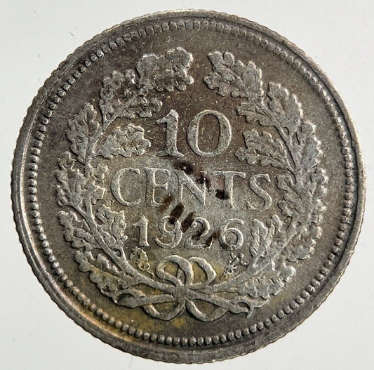 1936 Netherlands 10 Cents Silver Coin | Fine Collectable Grade