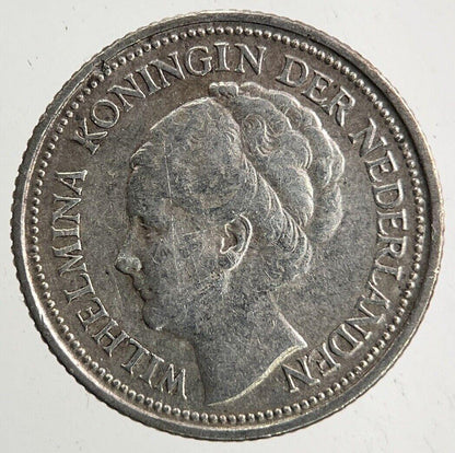 1936 Netherlands 10 Cents Silver Coin | Fine Collectable Grade