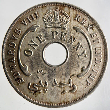 1936 West Africa One Penny Coin | Fine Collectable Grade