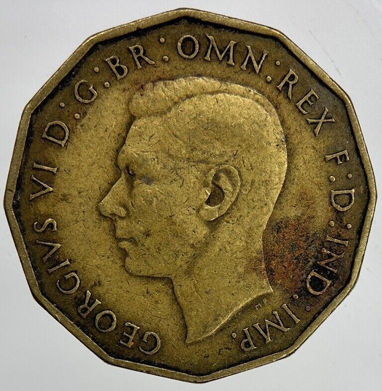 1937 George VI Brass Threepence Coin | Fine Collectable Grade