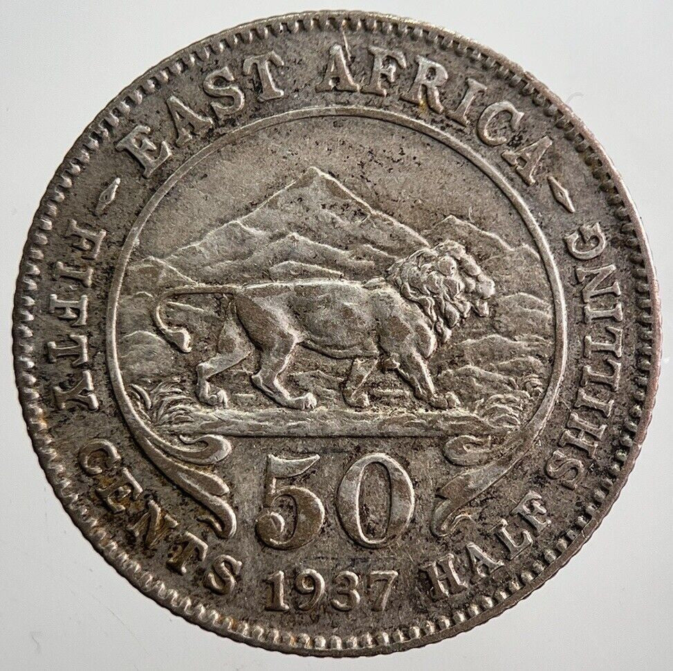 1937 East Africa 50 Cents Coin | Very High Grade | a8009