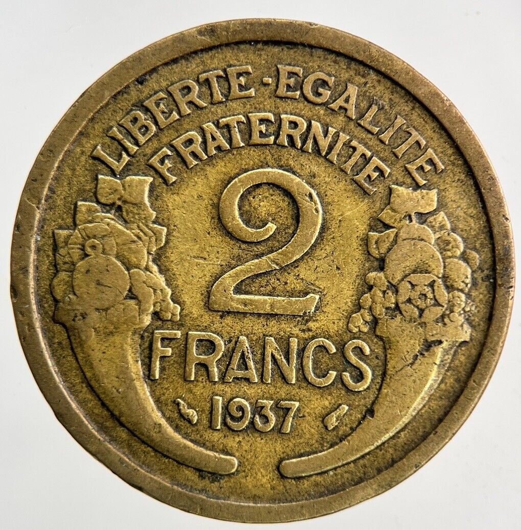 1937 France 2 Francs Coin | Fine Collectable Grade