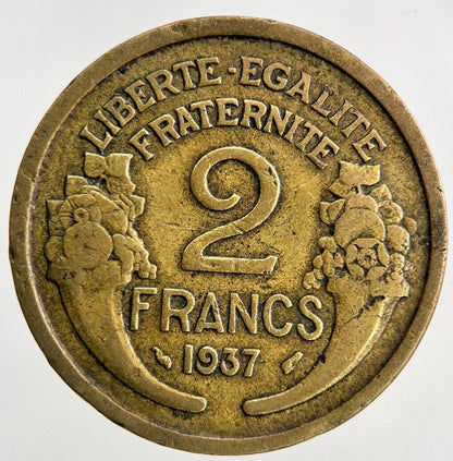 1937 France 2 Francs Coin | Fine Collectable Grade