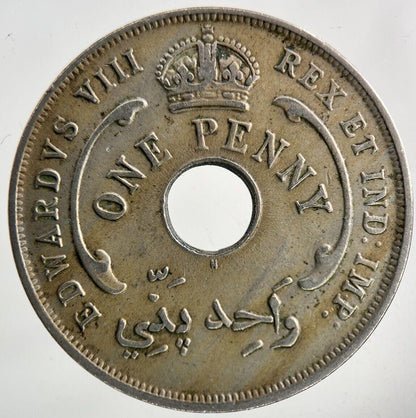 1936 West Africa One Penny Coin | Fine Collectable Grade