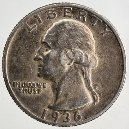 1936-S US USA Quarter Dollar Silver Coin | Very High Grade