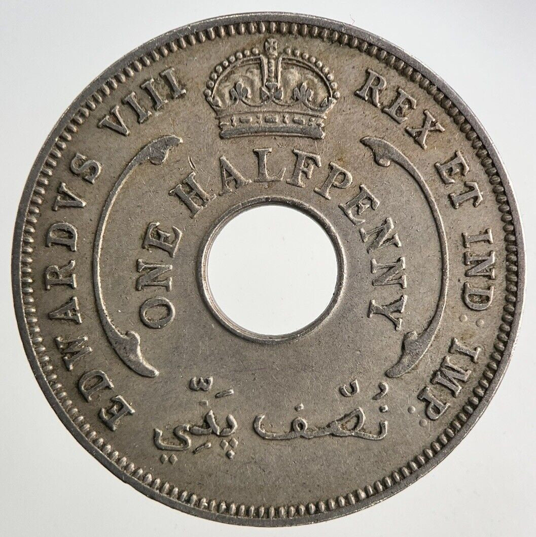 1936 West Africa Half-Penny Coin | Very High Grade