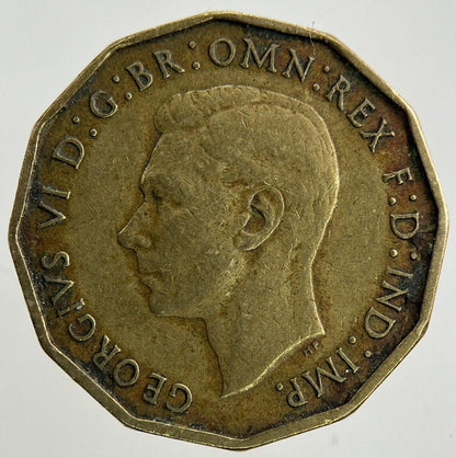 1937 George VI Brass Threepence Coin | Fine Collectable Grade