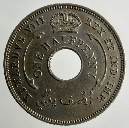 1936 West Africa Half-Penny Coin | Very High Grade