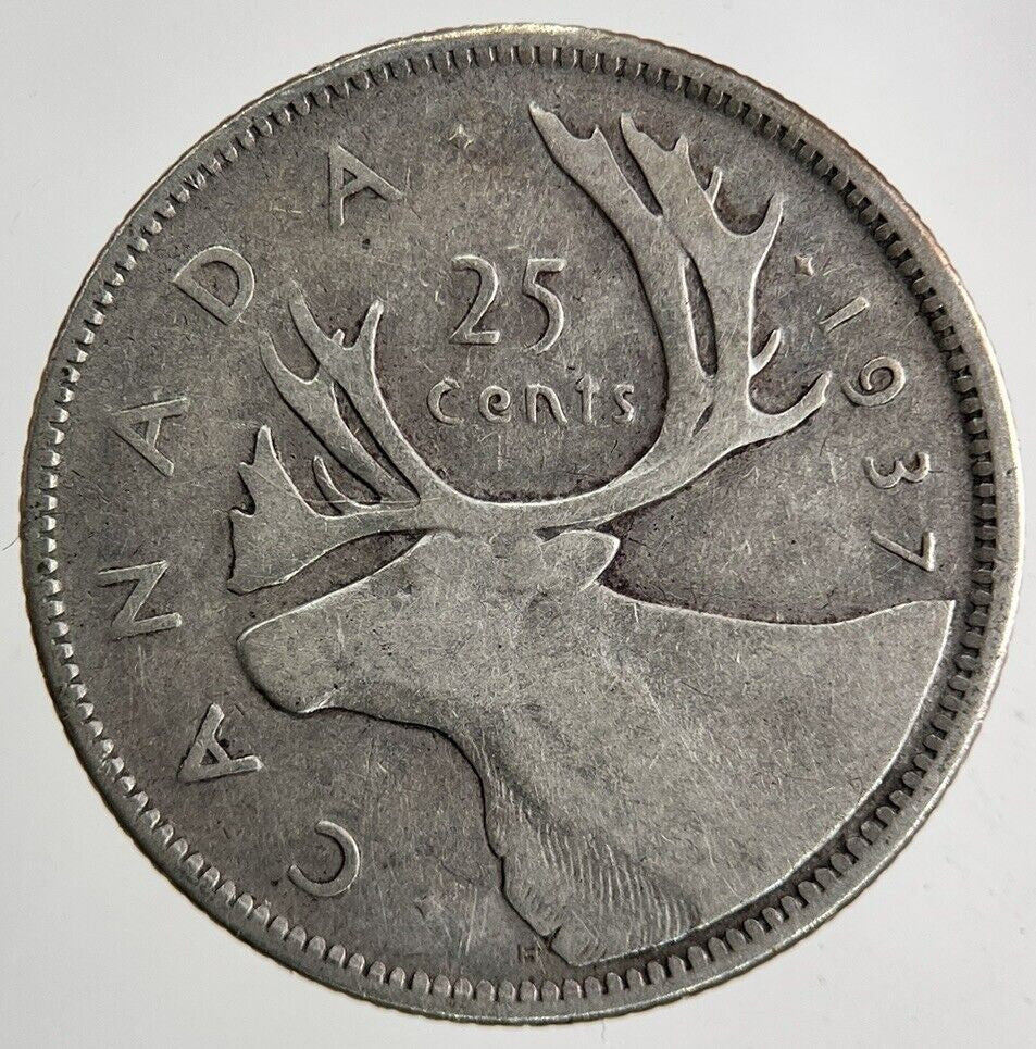 1937 Canada 25 Cents Silver Coin | Collectable Grade