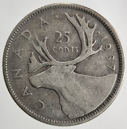 1937 Canada 25 Cents Silver Coin | Collectable Grade