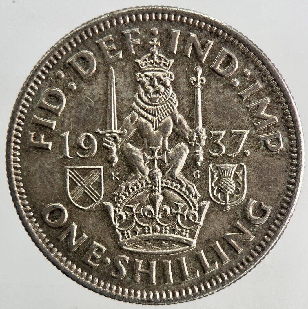 1937 George VI One Shilling Silver Coin | Fine Collectable Grade