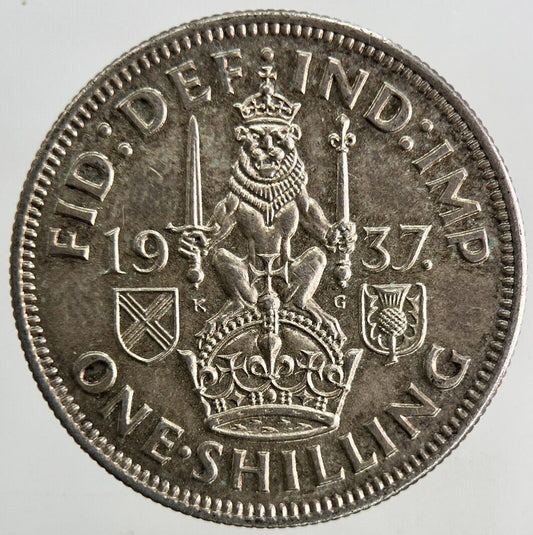 1937 George VI One Shilling Silver Coin | Fine Collectable Grade